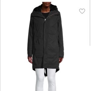 Theory Womens Montrose Parka Jacket with bomber insert